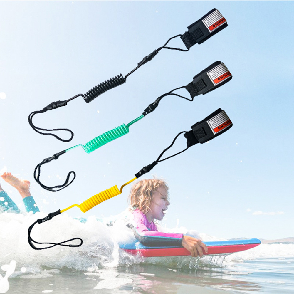 Paddle Board Leash Coiled - Премиальный спиральный лиш для бодиборда из
