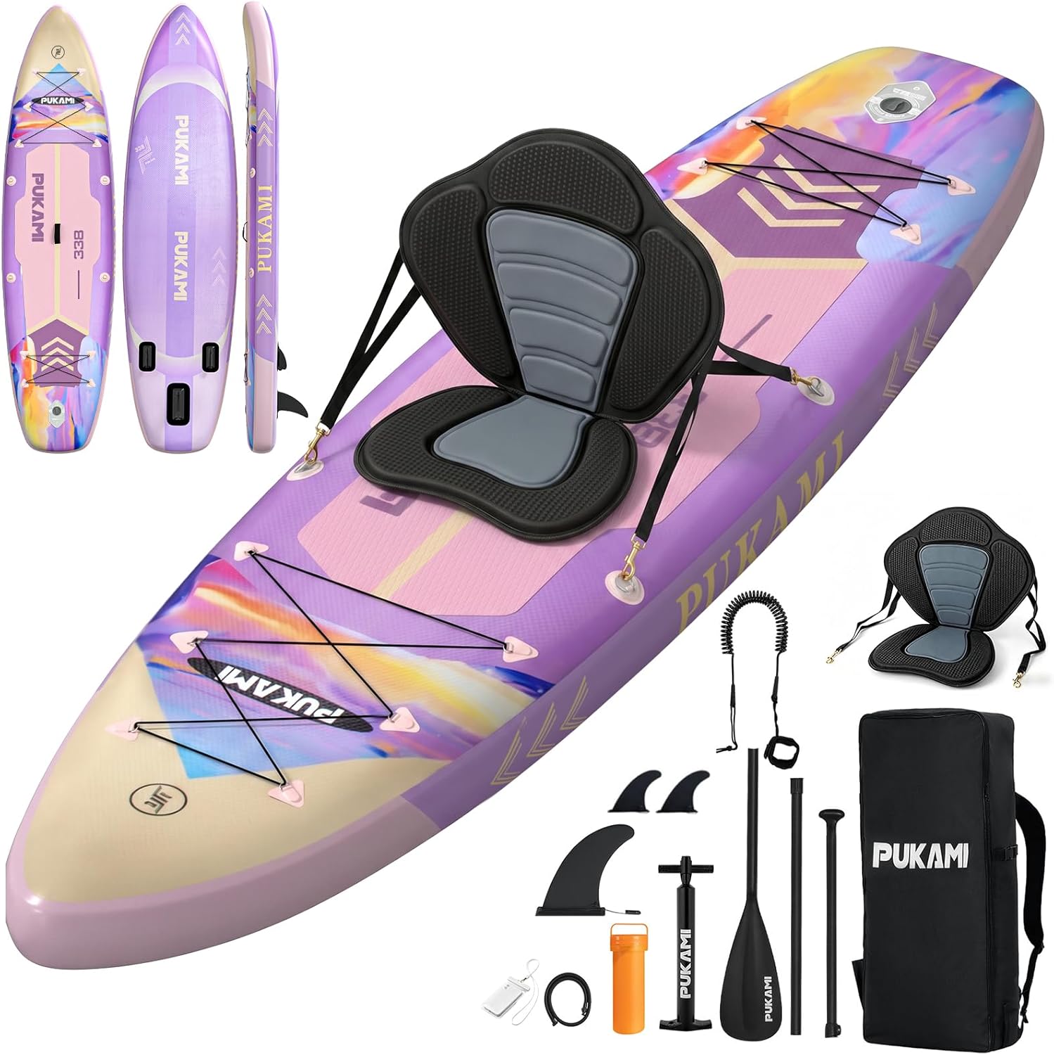Paddle Board Backpack - Сверхширокая надувная доска для сап-серфинга, 11'1