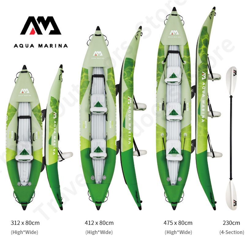 Надувная лодка-каяк AQUA MARIN – обзор и цена Inflatable Kayak 3 Person