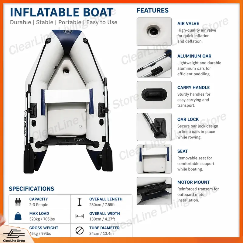 Надувная лодка ПВХ для 3 челов – обзор и цена Inflatable Kayak 3 Person