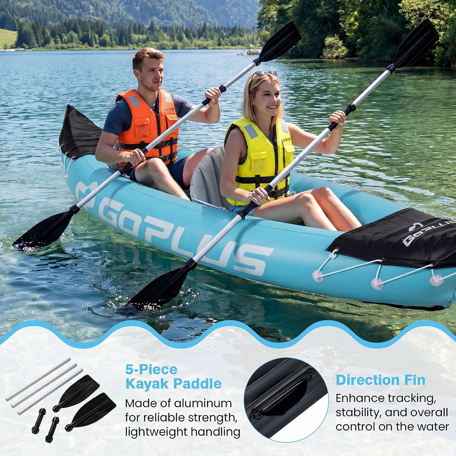 Надувной каяк для 2 человек, 1 – обзор и цена Kayak Inflatable 2 Person