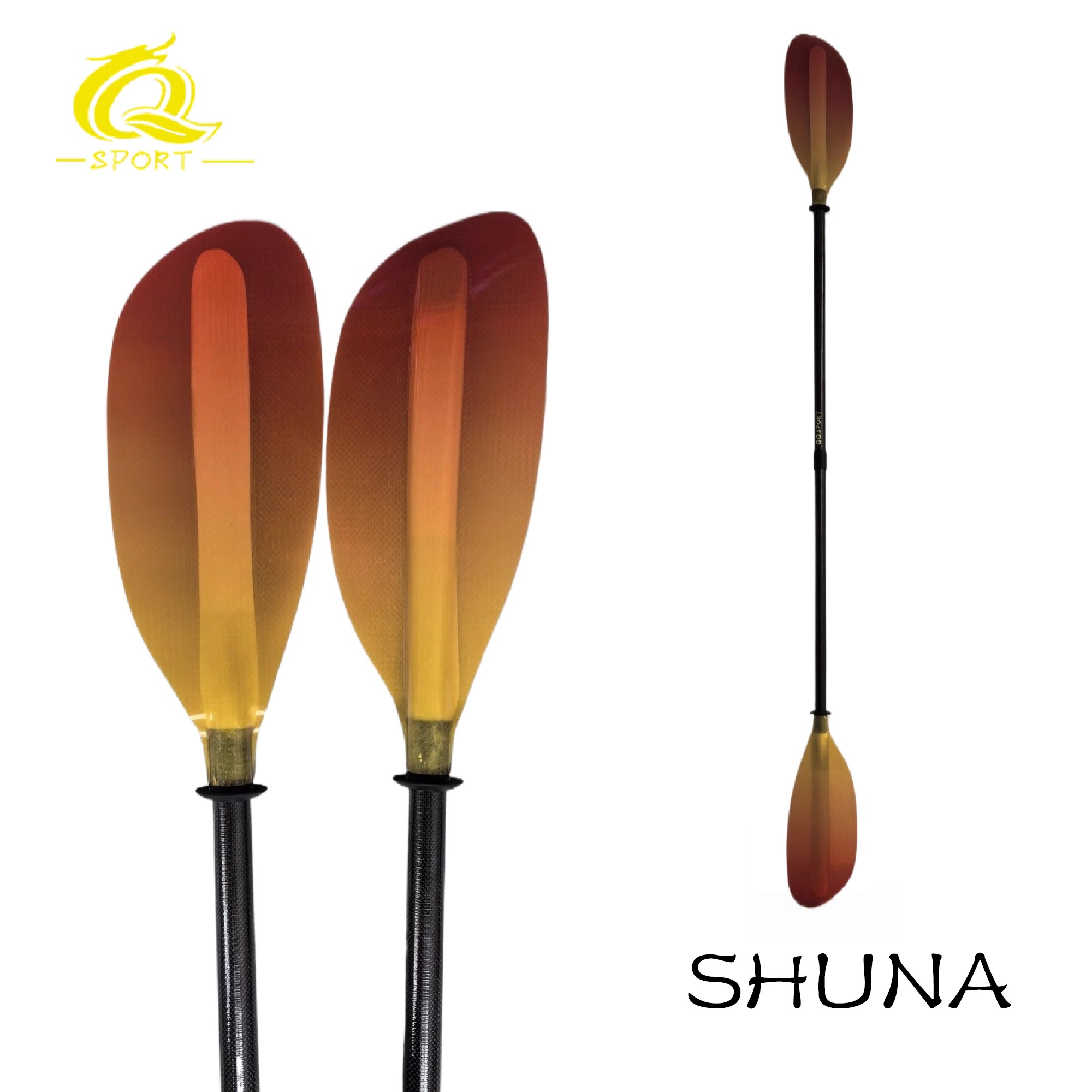 Весло для каяка QQSPORT, 2 час – обзор и цена Kayak Paddle Carbon 2 Piece
