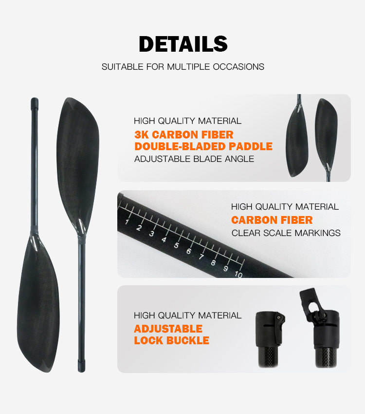 Регулируемое весло для каяка и – обзор и цена Kayak Paddle Carbon 2 Piece