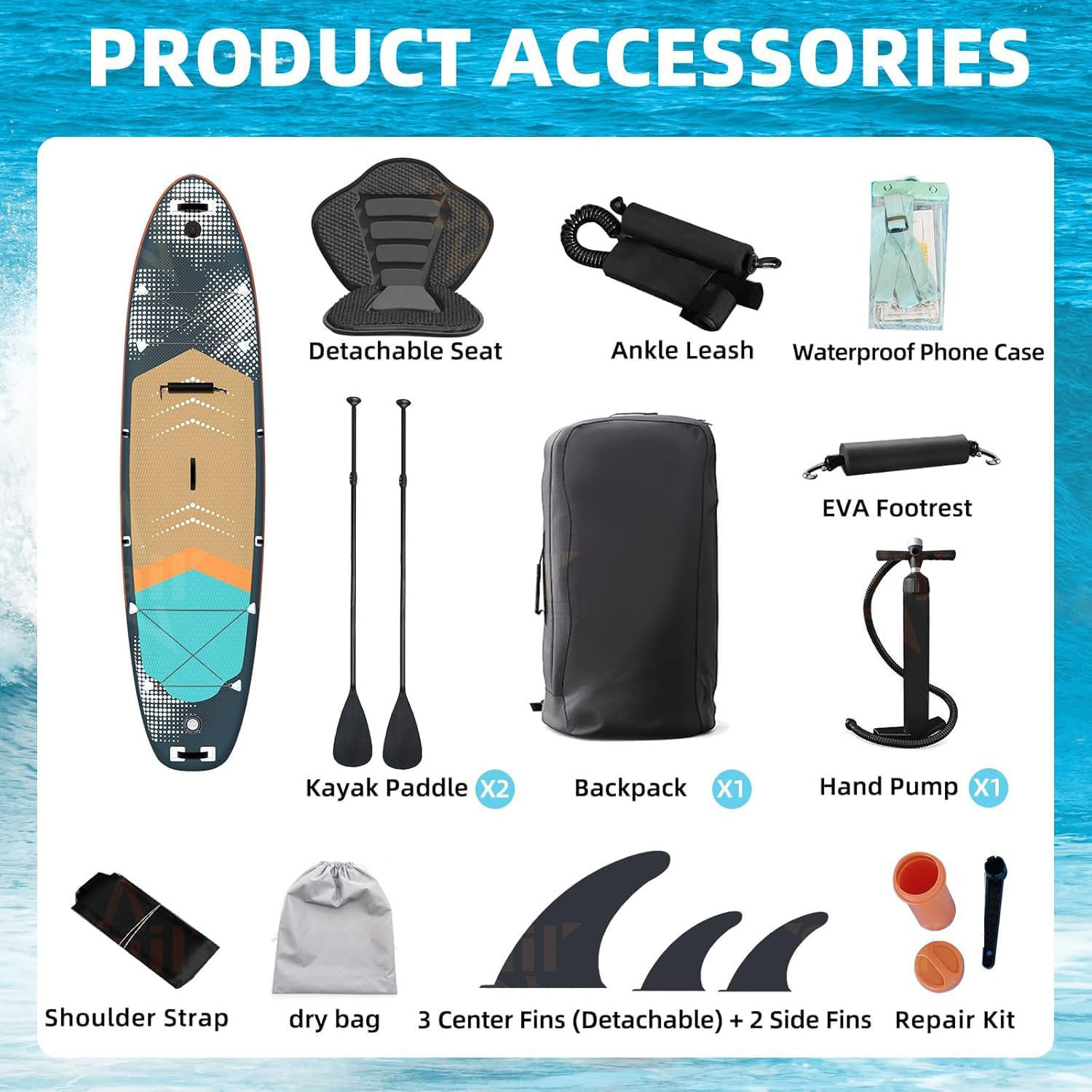 Многофункциональная надувная д – обзор и цена Paddle Board Backpack