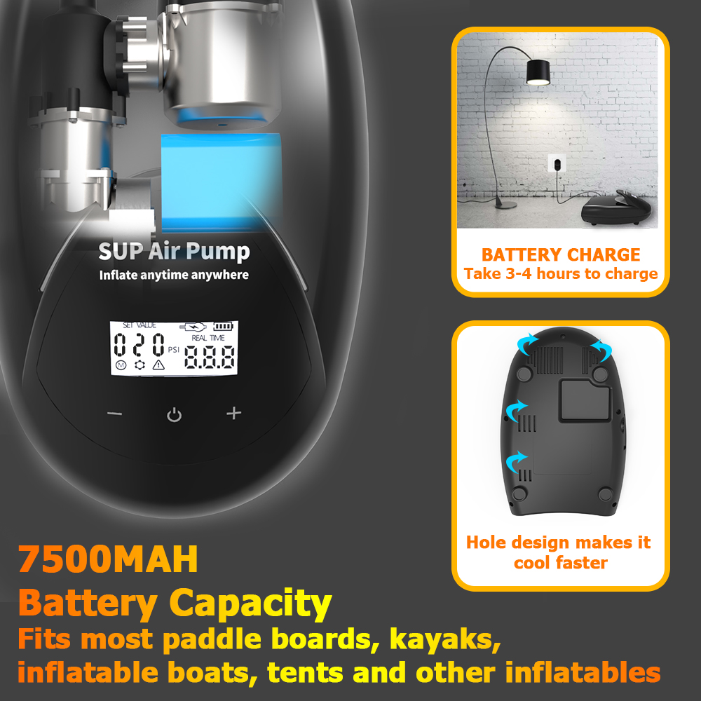 Уличный электрический насос вы – обзор и цена Paddle Board Electric Pump 20Psi