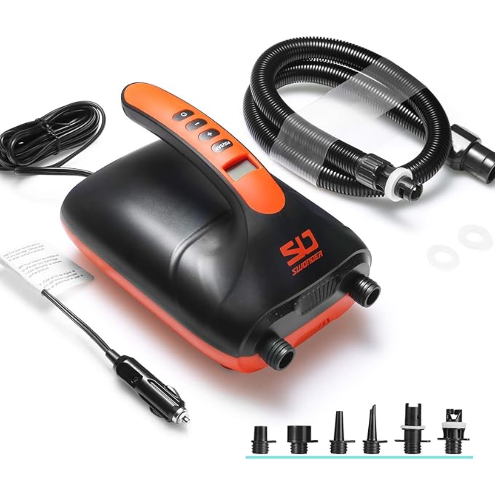 Портативный 12-вольтовый насос – обзор и цена Paddle Board Electric Pump 20Psi