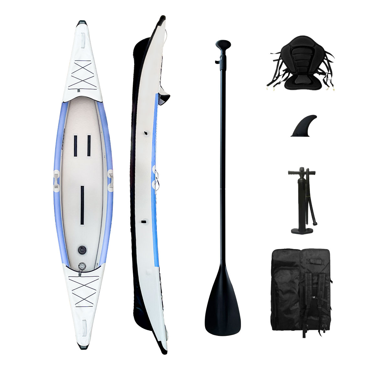 Новый Дизайн! Надувной двухмес – обзор и цена Kayak Inflatable 2 Person