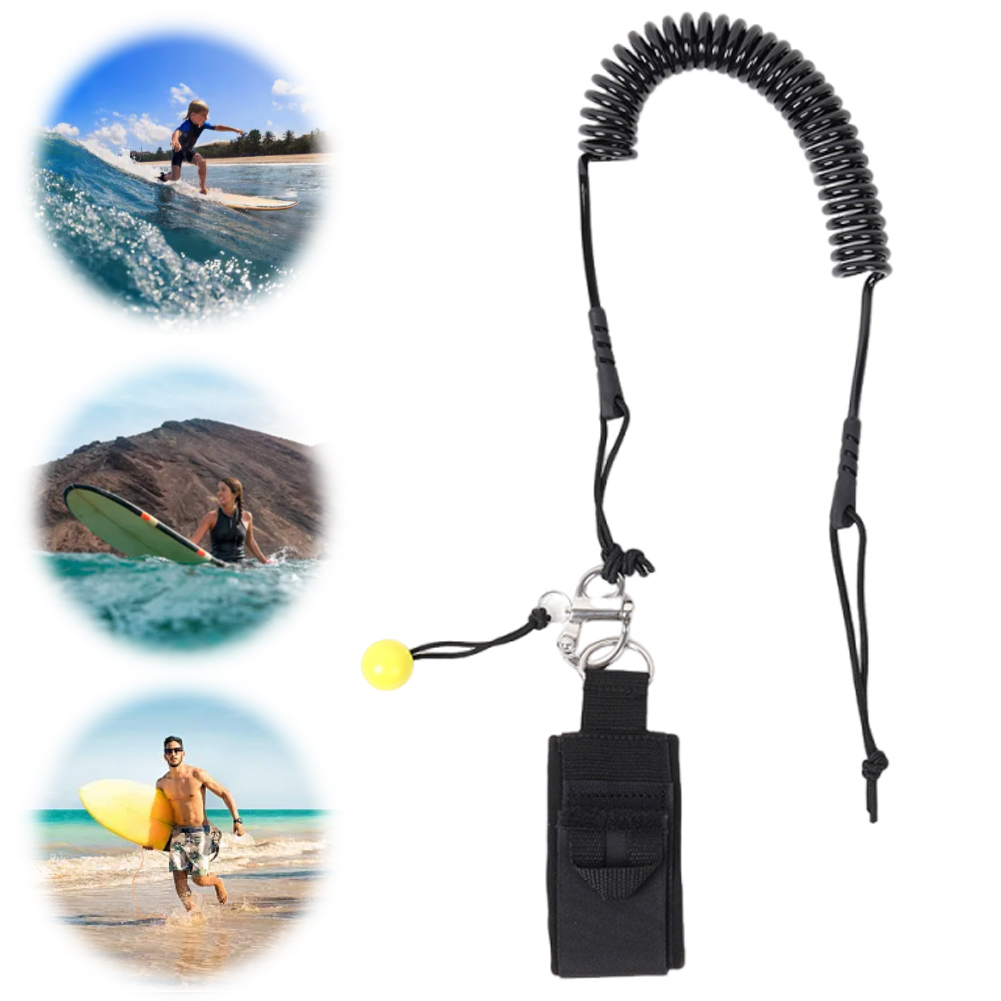 Регулируемый спиральный страхо – обзор и цена Paddle Board Leash Coiled