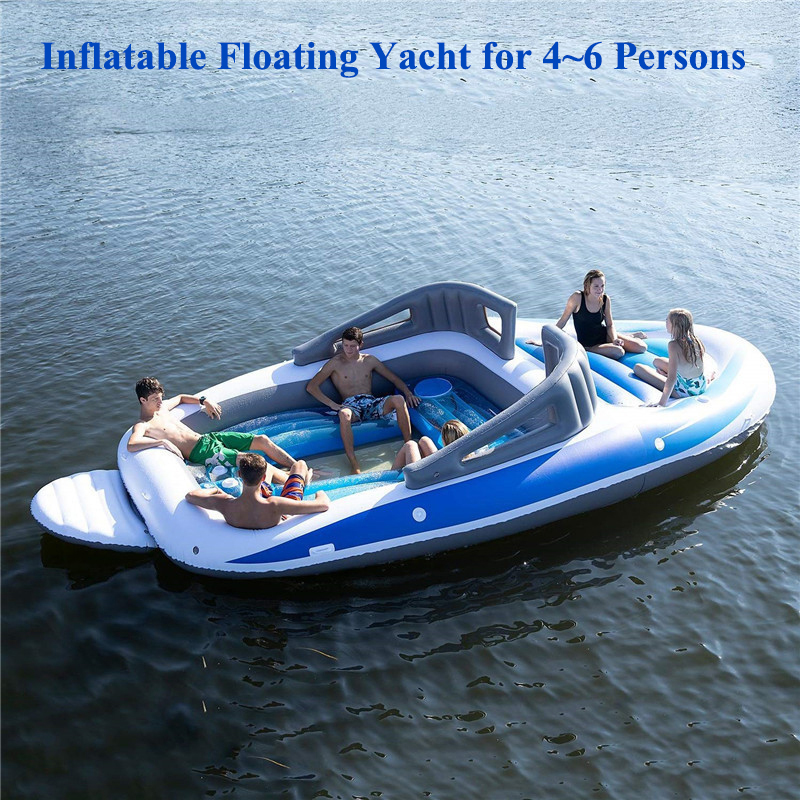 Надувная плавучая яхта из ПВХ  – обзор и цена Inflatable Boat 4 Person