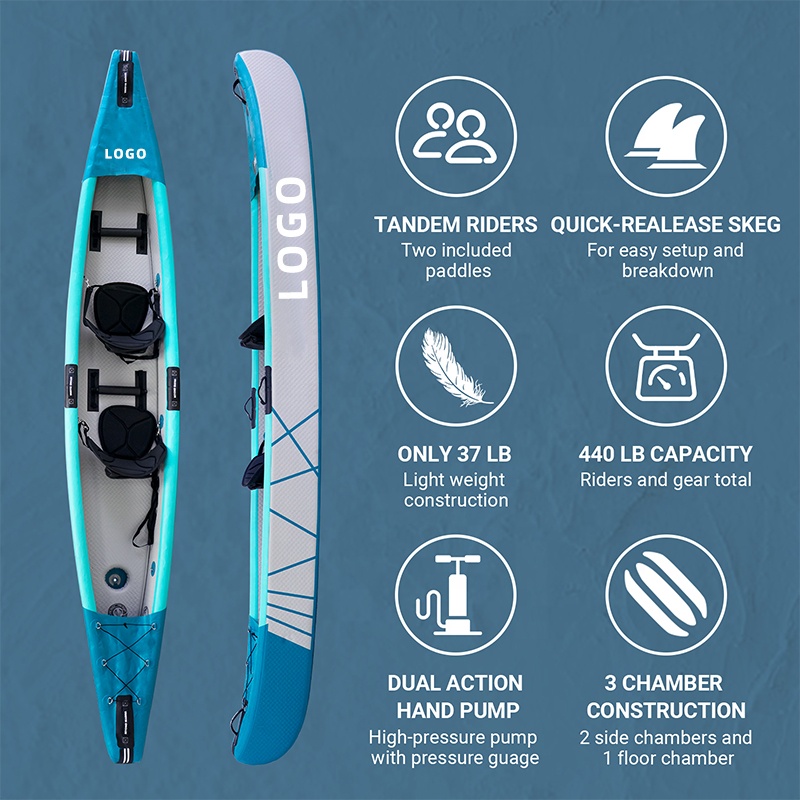 Надувной каяк Drop Stitch для  – обзор и цена Inflatable Kayak 3 Person