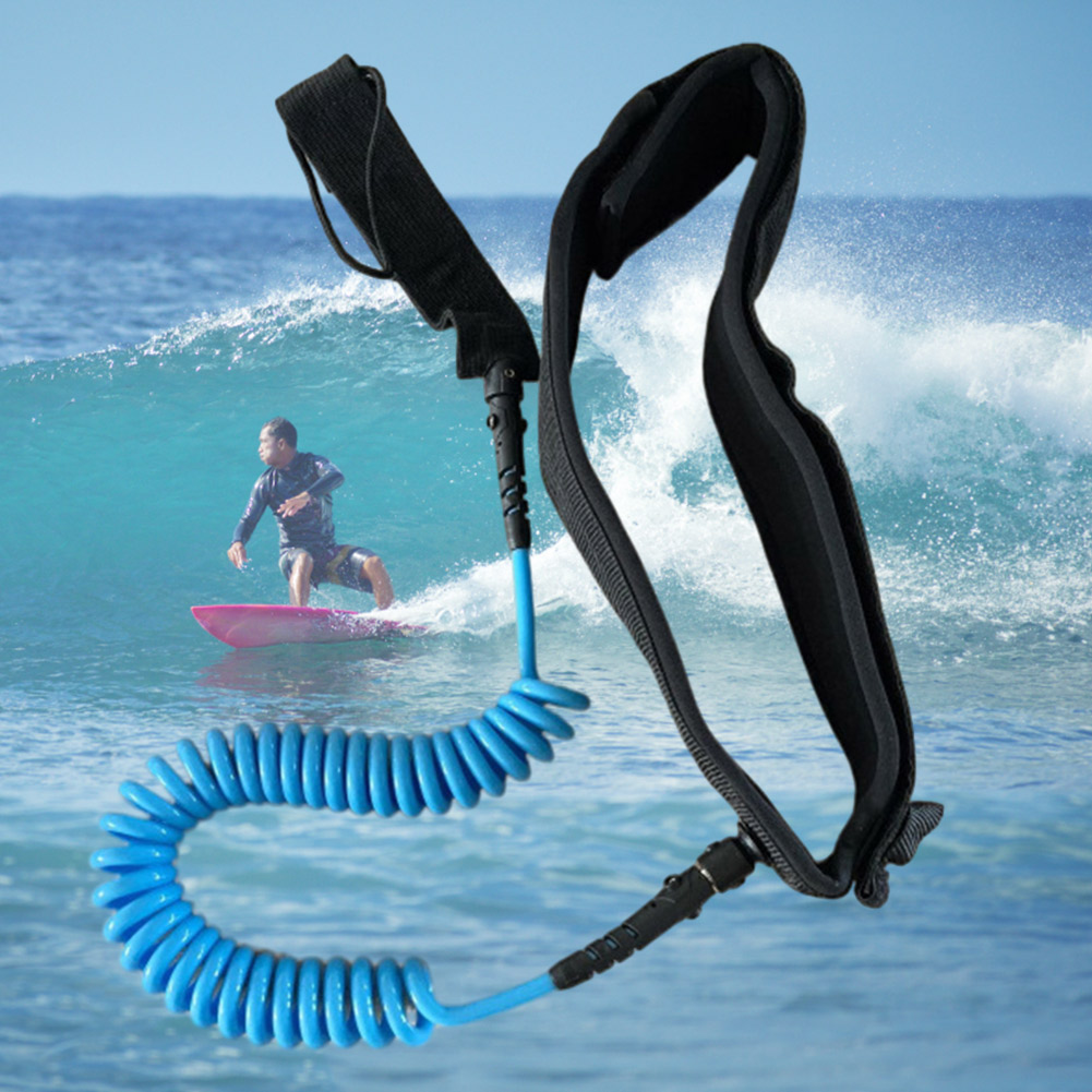 Спиральный регулируемый страхо – обзор и цена Paddle Board Leash Coiled