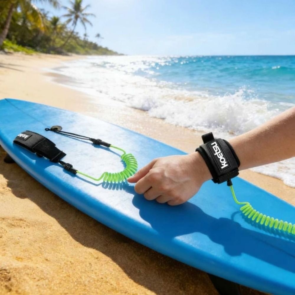 Новый эластичный растягивающий – обзор и цена Paddle Board Leash Coiled