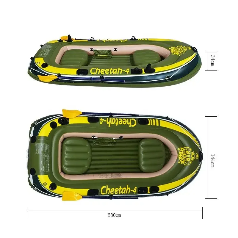 Надувная лодка из утолщенного  – обзор и цена Inflatable Boat 4 Person